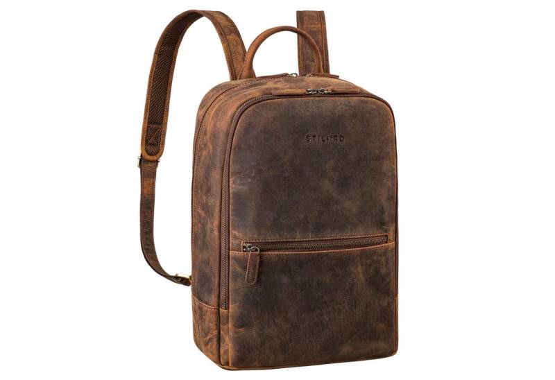 STILORD Notebook-Rucksack "Kellis" Vintage Lederrucksack Groß von STILORD
