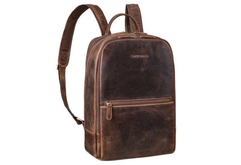 STILORD Notebook-Rucksack "Kellis" Vintage Lederrucksack Groß von STILORD