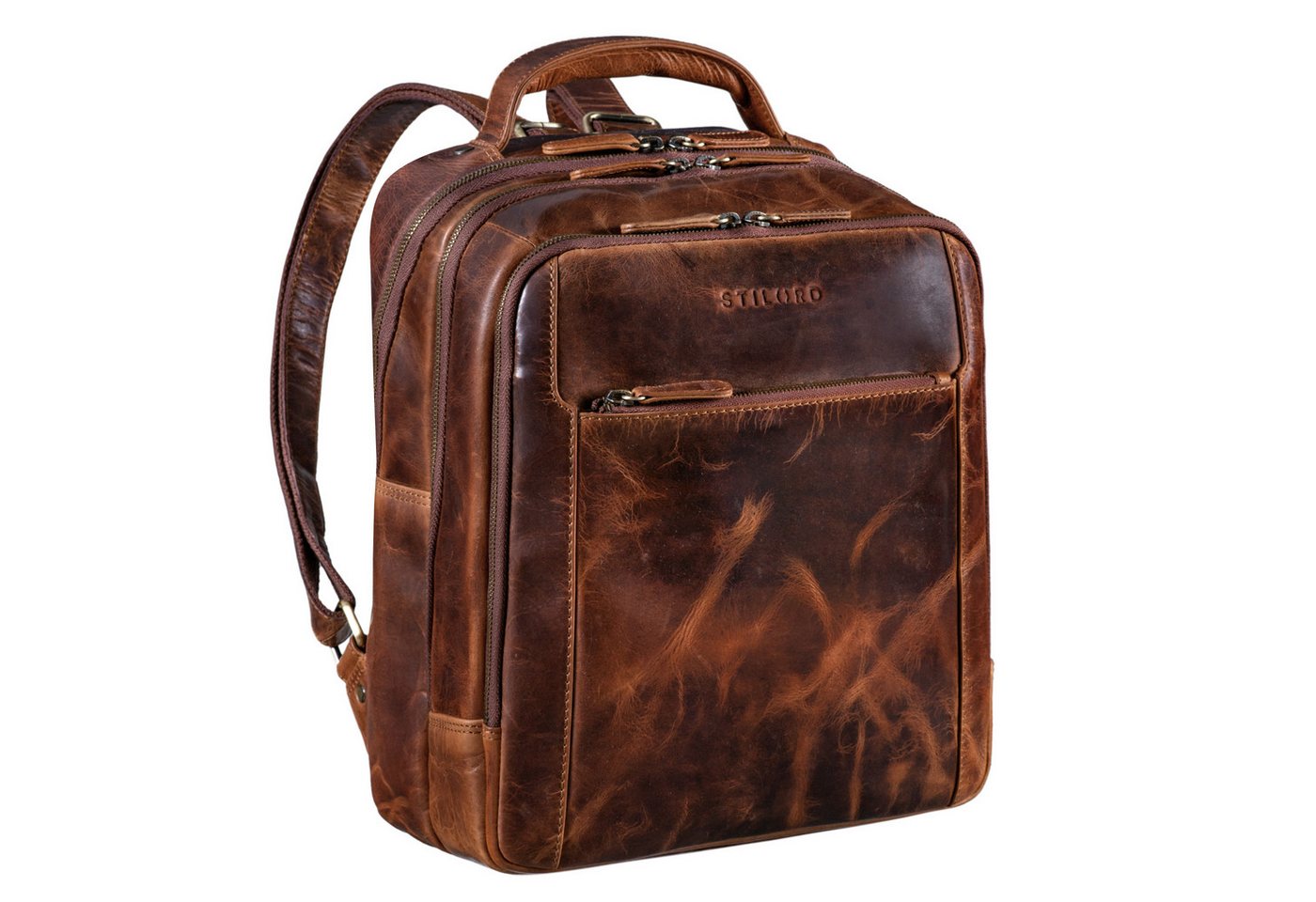 STILORD Notebook-Rucksack "Kobe" Business Rucksack Leder von STILORD