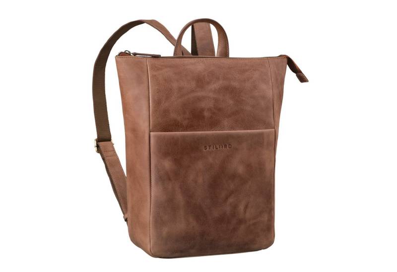 STILORD Notebook-Rucksack "Linda" Lederrucksack Damen Groß Laptoprucksack 13 - 13,3 Zoll von STILORD