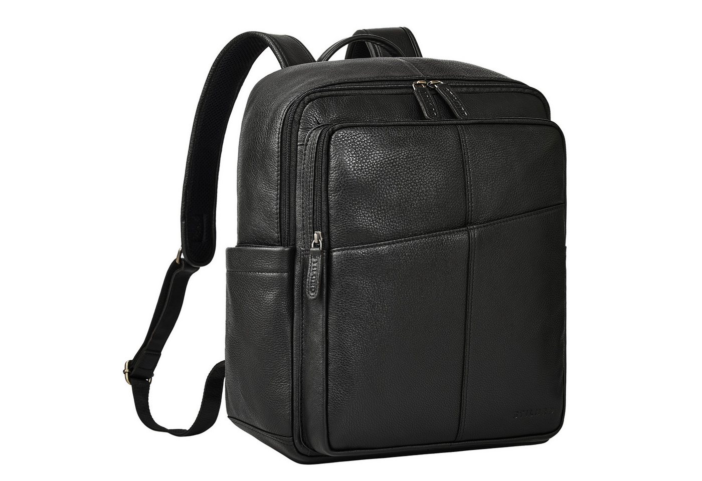 STILORD Notebook-Rucksack "Maurizio" Großer Leder Rucksack Herren Laptoprucksack 15,6 Zoll von STILORD