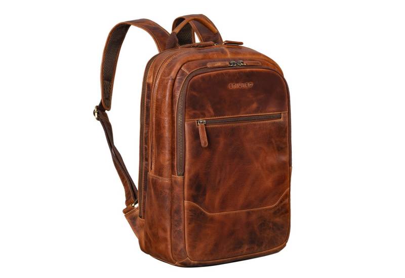 STILORD Notebook-Rucksack "Maxor" XL Business Rucksack Herren Leder von STILORD