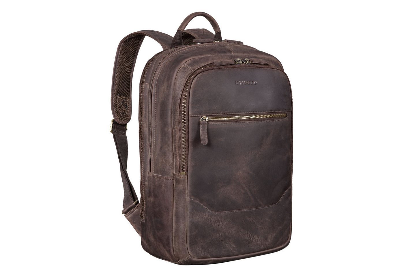 STILORD Notebook-Rucksack "Maxor" XL Business Rucksack Herren Leder von STILORD