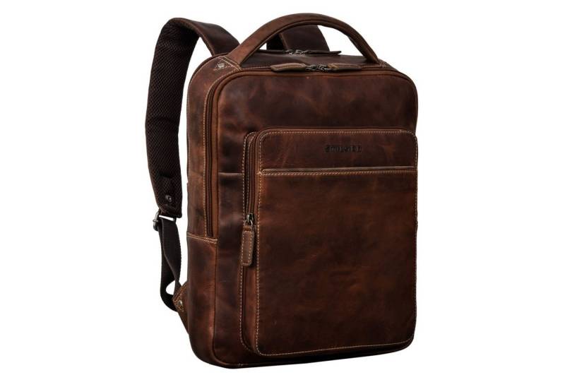STILORD Notebook-Rucksack "Nicky" Laptoprucksack 13 Zoll aus echtem Leder Mittel-Groß Unisex von STILORD
