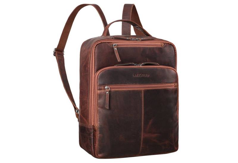 STILORD Notebook-Rucksack "Nikita" Laptoprucksack Leder Groß Unisex von STILORD