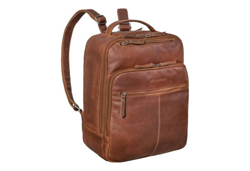 STILORD Notebook-Rucksack "Nikita" Laptoprucksack Leder Groß Unisex von STILORD