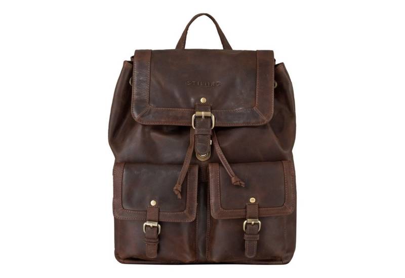 STILORD Notebook-Rucksack "Nora" Großer Lederrucksack Vintage für Damen und Herren von STILORD
