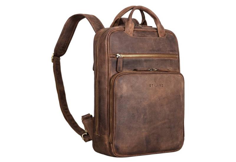 STILORD Notebook-Rucksack "Nova" Moderner Echt-Leder Rucksack Notebook 13,3 Zoll Damen / Herren von STILORD