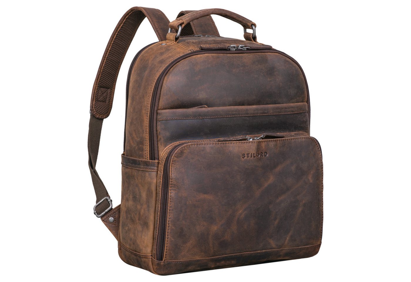 STILORD Notebook-Rucksack "Pasadena" Laptop Rucksack Leder 14 Zoll von STILORD