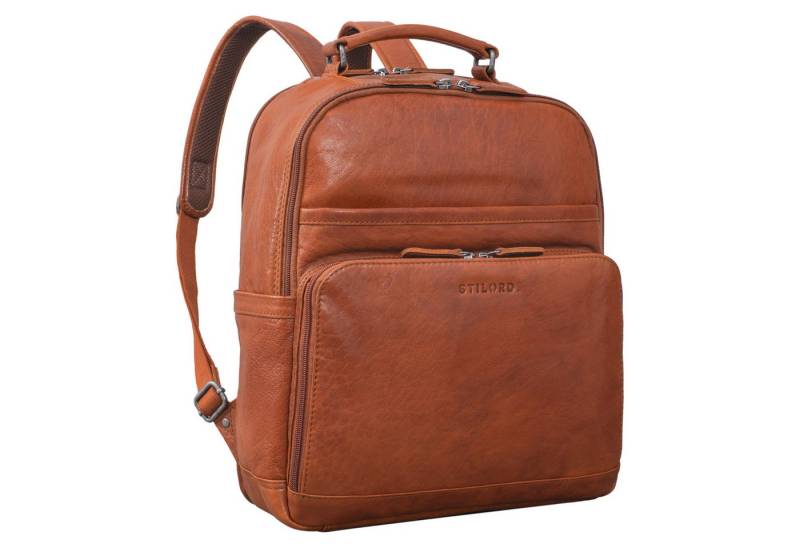 STILORD Notebook-Rucksack "Pasadena" Laptop Rucksack Leder 14 Zoll von STILORD