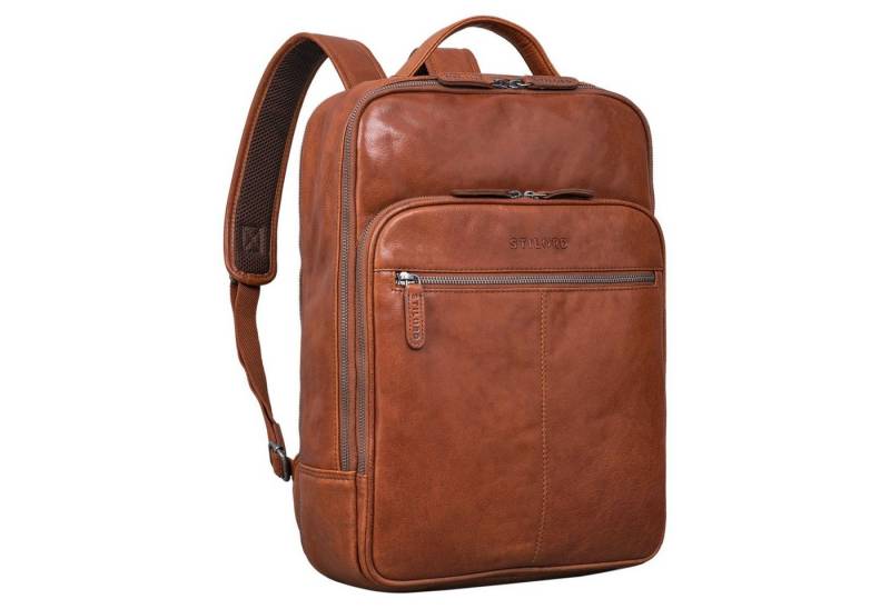 STILORD Notebook-Rucksack "Pietro" Business Lederrucksack Groß von STILORD