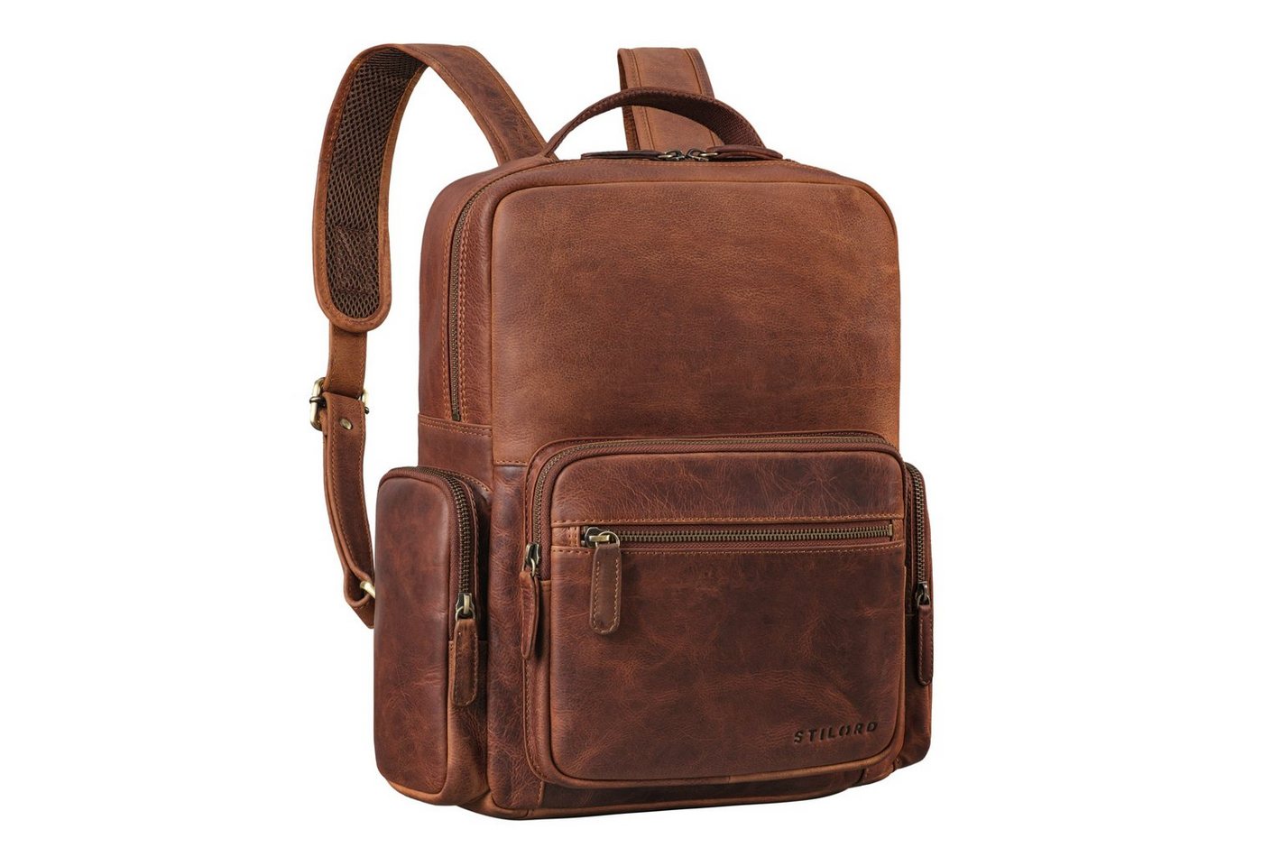 STILORD Notebook-Rucksack "Polino" Business Rucksack Herren Leder 15,6 Zoll von STILORD