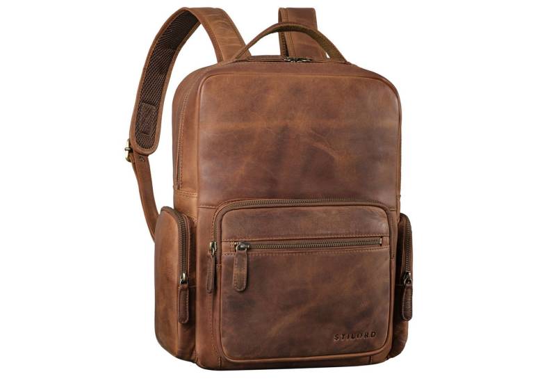 STILORD Notebook-Rucksack "Polino" Business Rucksack Herren Leder 15,6 Zoll von STILORD