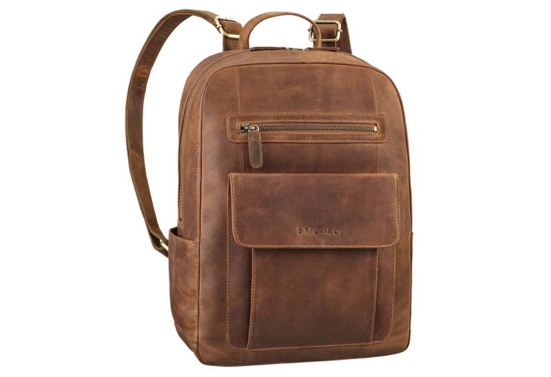 STILORD Notebook-Rucksack "Rae" Leder Business Rucksack Damen Herren von STILORD