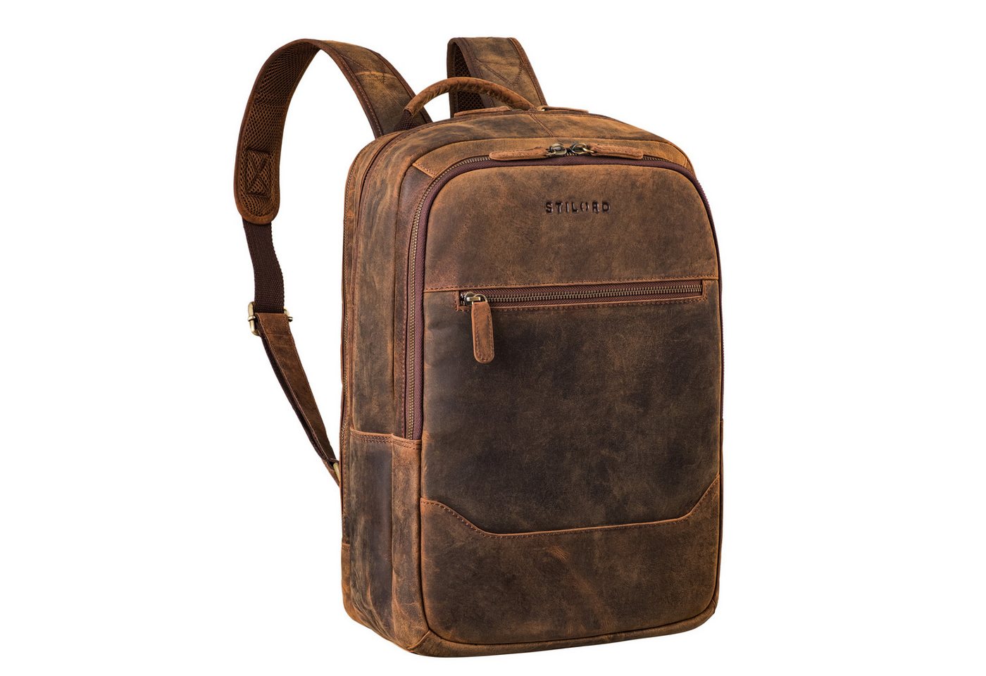 STILORD Notebook-Rucksack "Reece" Business Lederrucksack Vintage von STILORD