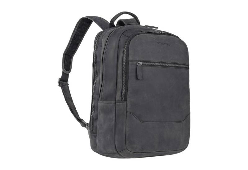 STILORD Notebook-Rucksack "Reece" Business Lederrucksack Vintage von STILORD