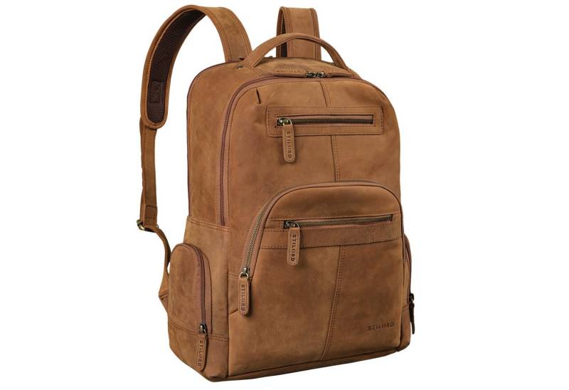 STILORD Notebook-Rucksack "Riccardo" Robuster Leder Laptoprucksack 18 Zoll für Herren & Damen von STILORD