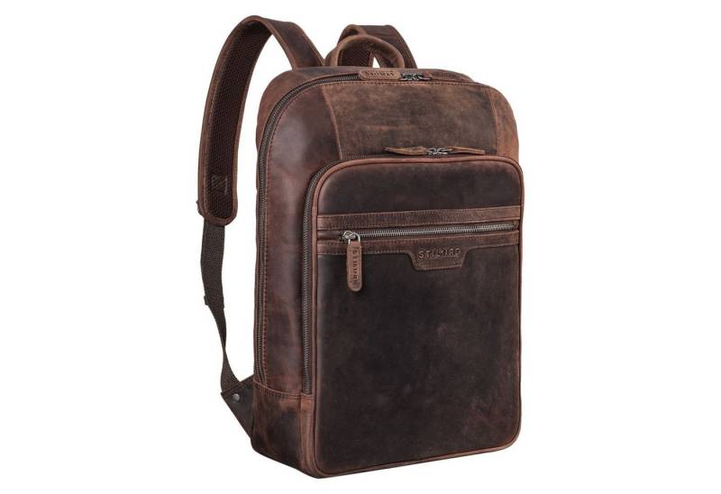 STILORD Notebook-Rucksack STILORD "Malik" Business Rucksack Leder Groß von STILORD