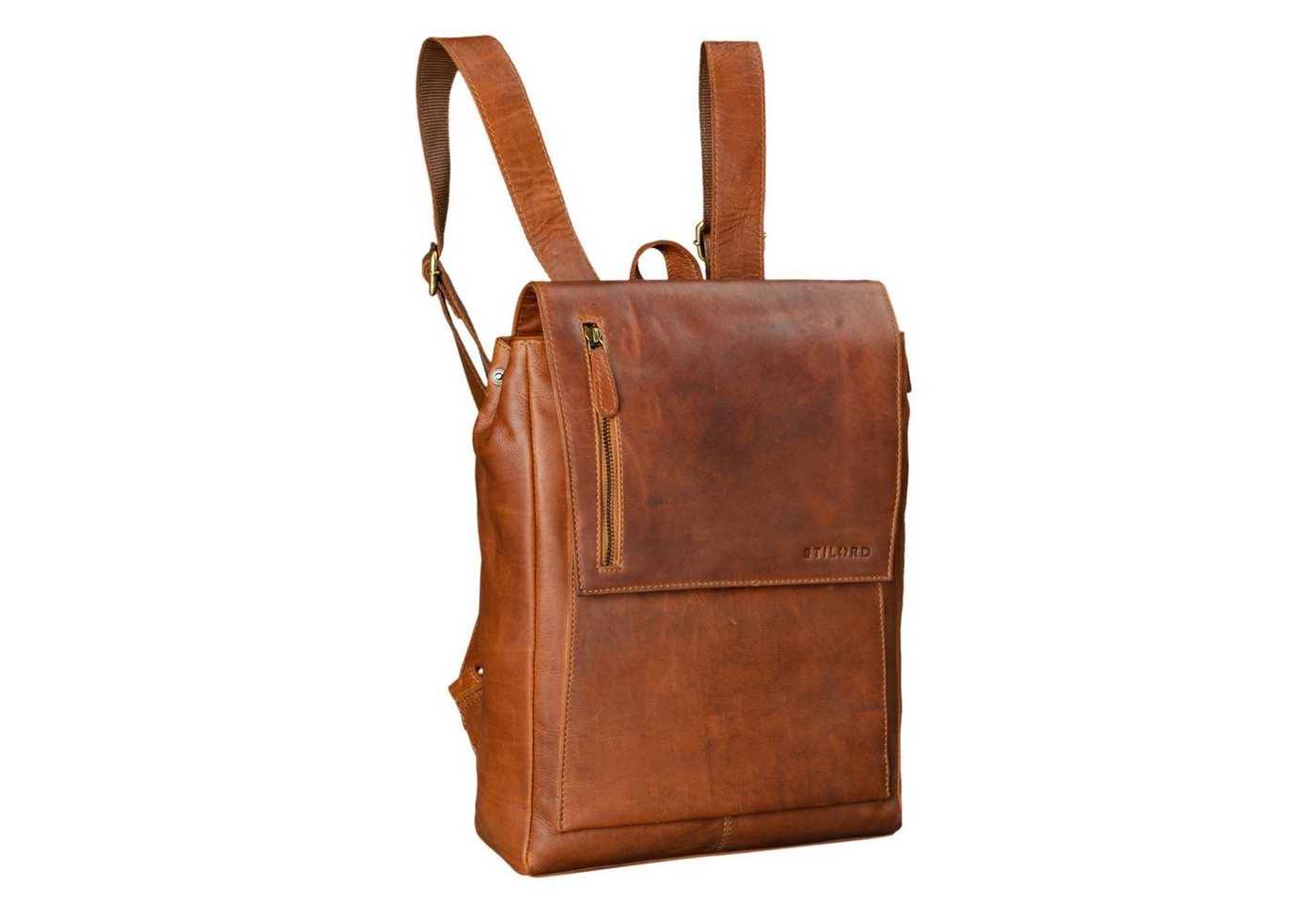 STILORD Notebook-Rucksack "Simon" Daypack Rucksack Leder Vintage von STILORD