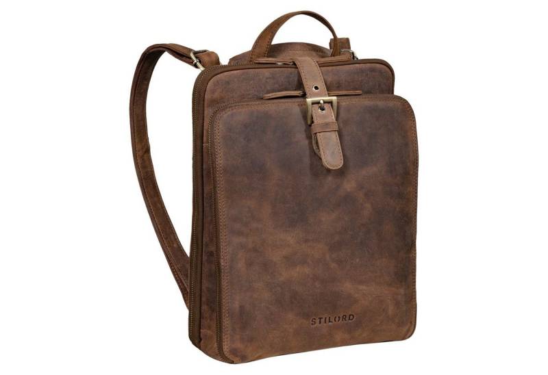 STILORD Notebook-Rucksack "Vienna" Rucksack Tasche aus Leder von STILORD