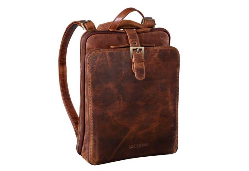 STILORD Notebook-Rucksack "Vienna" Rucksack Tasche aus Leder von STILORD