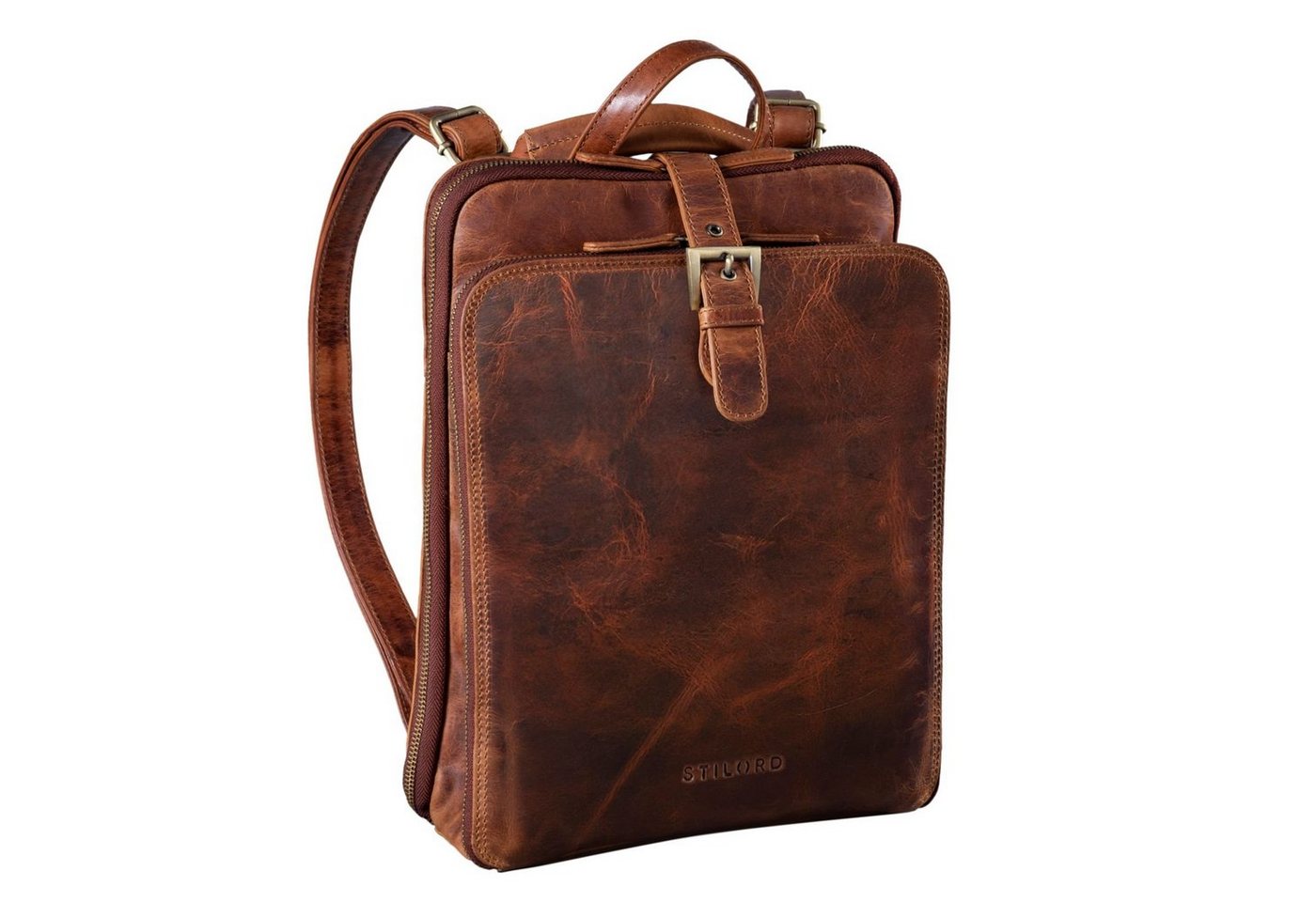 STILORD Notebook-Rucksack "Vienna" Rucksack Tasche aus Leder von STILORD