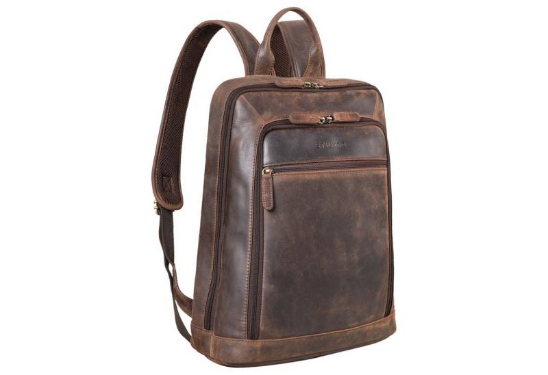 STILORD Notebook-Rucksack "Watson" Laptop Rucksack 15.6 Zoll Leder von STILORD