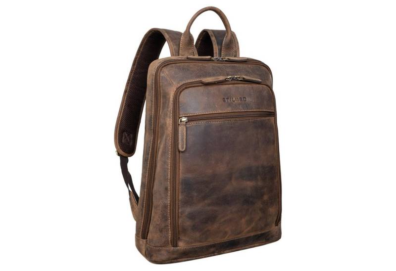 STILORD Notebook-Rucksack "Watson" Laptop Rucksack 15.6 Zoll Leder von STILORD