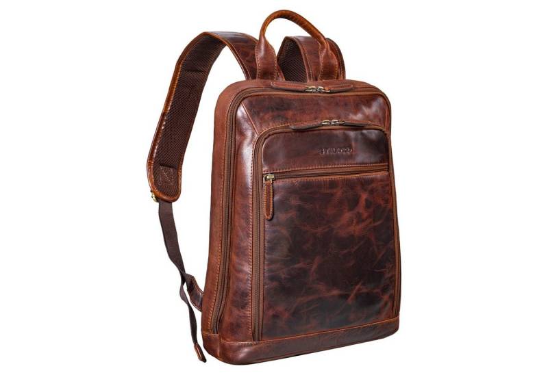 STILORD Notebook-Rucksack "Watson" Laptop Rucksack 15.6 Zoll Leder von STILORD