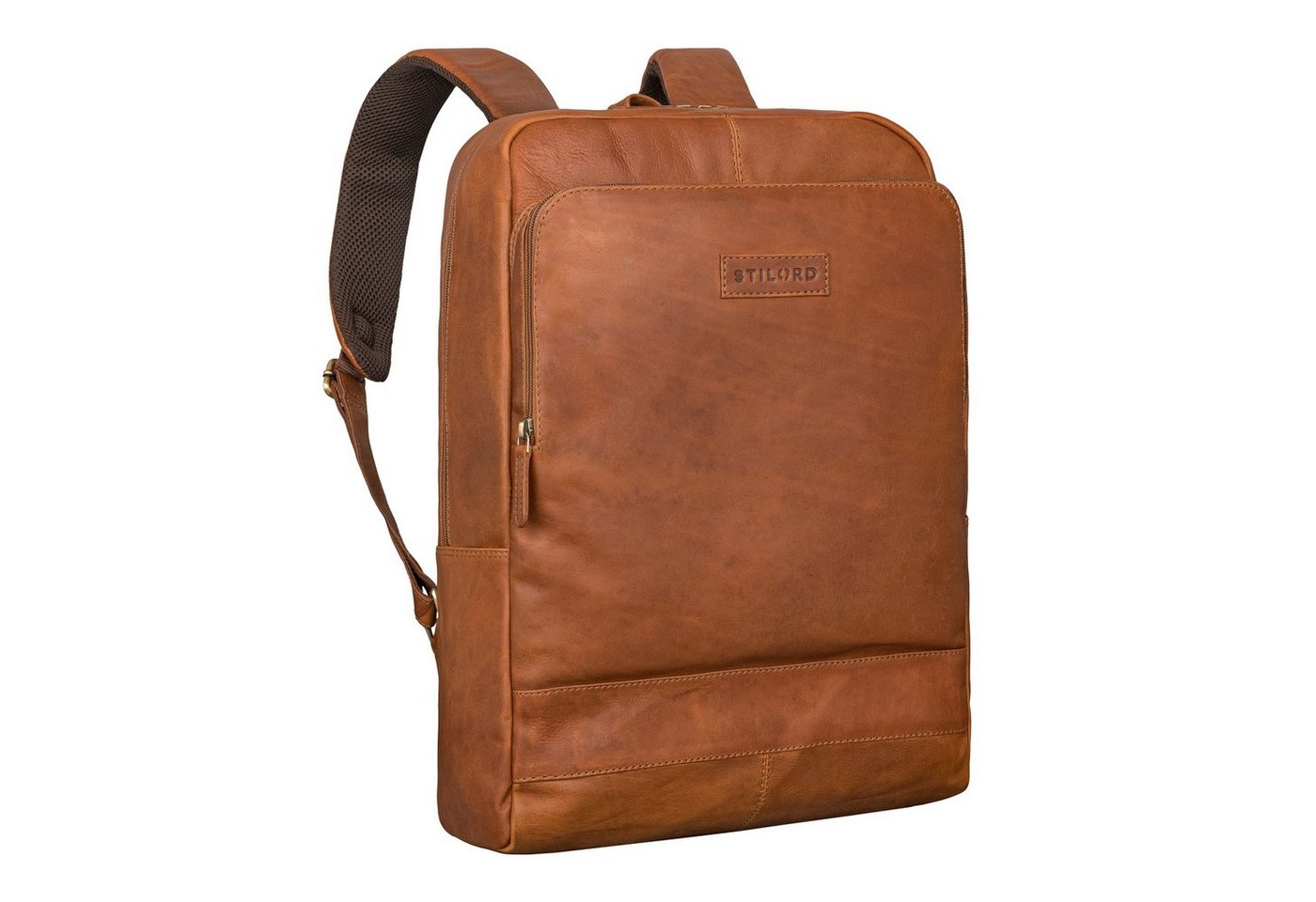 STILORD Notebook-Rucksack Wilbert" Rucksack mit vielen Fächern Leder Vintage" von STILORD