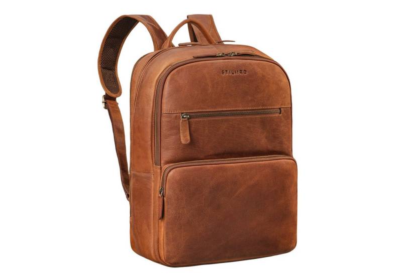 STILORD Notebookrucksack "Albus" Geräumiger Leder Rucksack mit vielen Fächern von STILORD