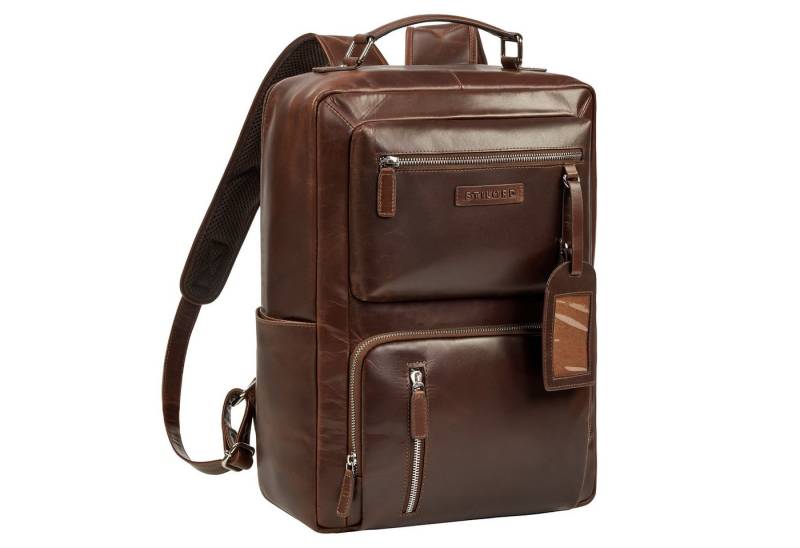 STILORD Notebookrucksack "Alejandro" moderner Business Lederrucksack 15.6 Zoll für Herren von STILORD