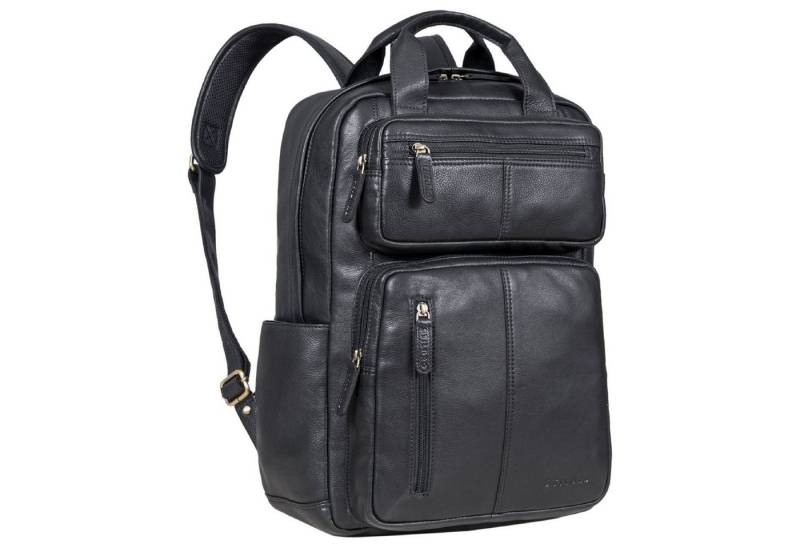 STILORD Notebookrucksack "Amos" Exklusiver Business Lederrucksack von STILORD
