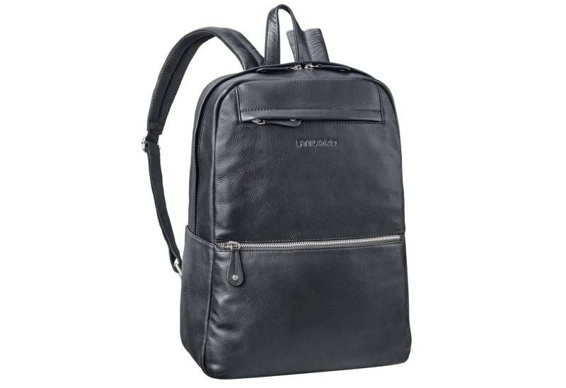 STILORD Notebookrucksack "Benedict" Echt Lederrucksack Damen und Herren Laptopfach 15 - 16 Zoll von STILORD