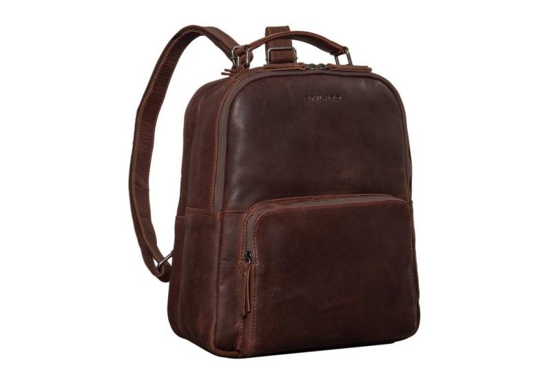 STILORD Notebookrucksack “Cassidy” Laptop Rucksack Leder von STILORD