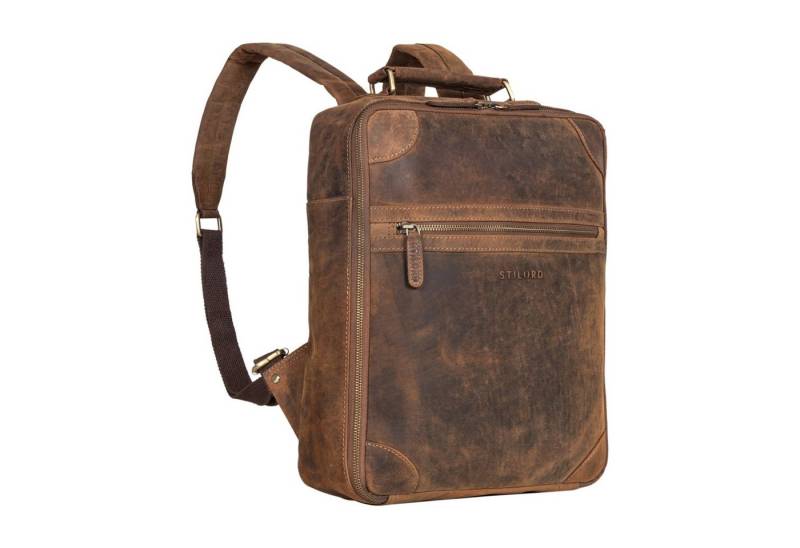 STILORD Notebookrucksack "Castiel" Business Rucksack Echtleder von STILORD