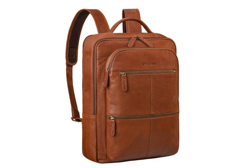 STILORD Notebookrucksack "Coryo" Laptop Rucksack Leder Groß von STILORD