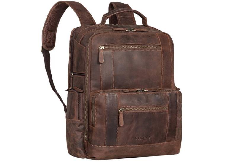STILORD Notebookrucksack "Eike" Modischer Laptoprucksack 15,6 Zoll Leder von STILORD