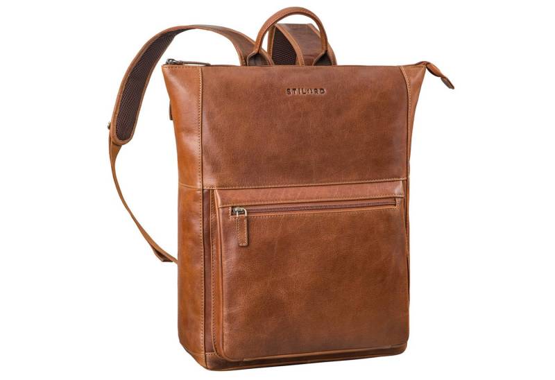 STILORD Notebookrucksack "Espen" Großer Arbeitsrucksack Leder Herren und Damen bis 17 Zoll von STILORD