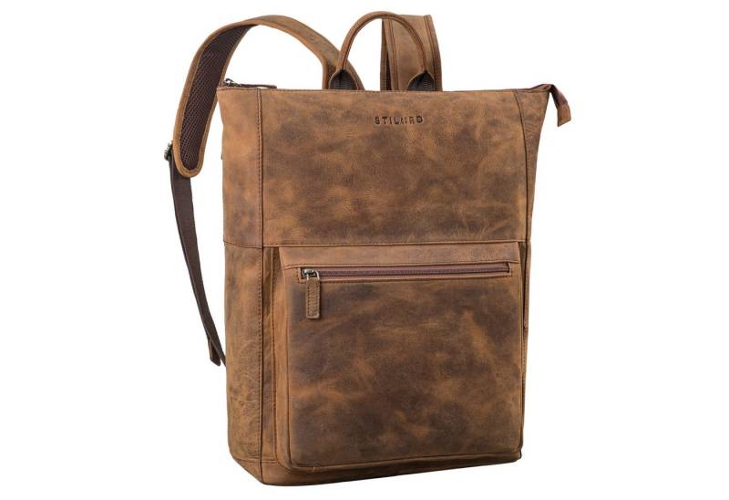 STILORD Notebookrucksack "Espen" Großer Arbeitsrucksack Leder Herren und Damen bis 17 Zoll von STILORD