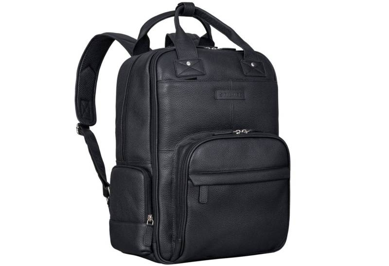 STILORD Notebookrucksack "Fiena" Lässiger Leder Wickelrucksack Groß von STILORD