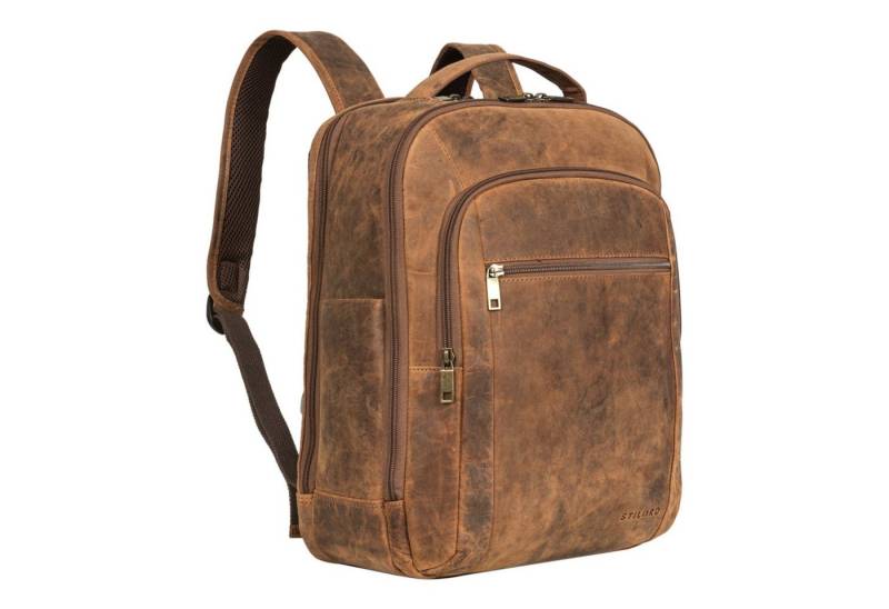 STILORD Notebookrucksack "Floyd" Laptop-Rucksack 14 - 16 Zoll Leder Herren und Damen von STILORD