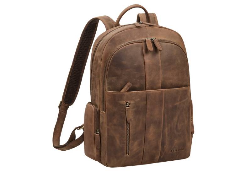 STILORD Notebookrucksack "Gregor" Moderner Rucksack Leder Damen & Herren Groß 13 - 13,3 Zoll von STILORD
