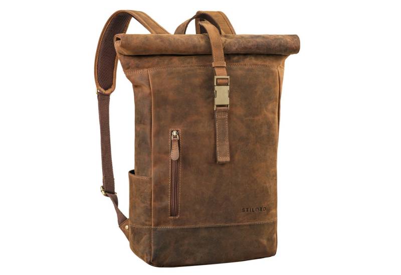 STILORD Notebookrucksack "Harriet" Rolltop Rucksack mit Laptop-Fach 15.6 - 17 Zoll Damen Herren von STILORD