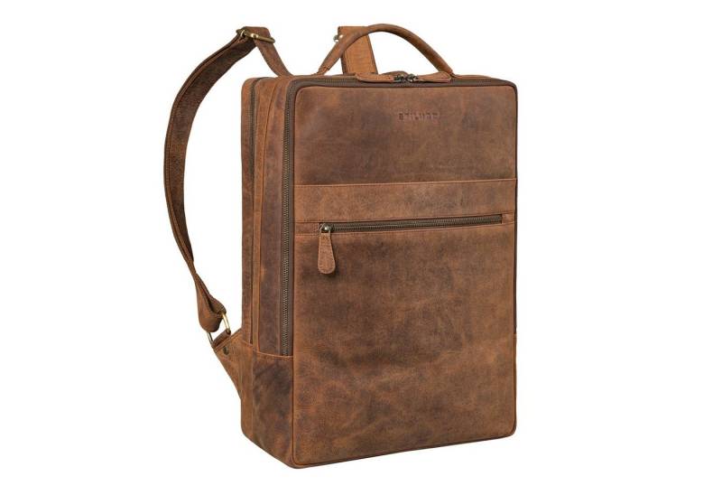 STILORD Notebookrucksack "Jason" Laptop Rucksack 17 Zoll groß Leder von STILORD