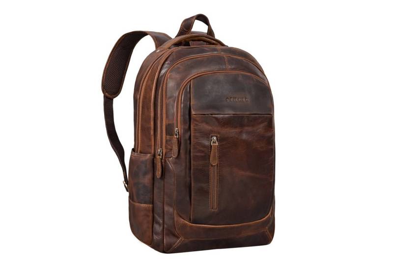 STILORD Notebookrucksack "Lucio" Hochwertiger Arbeitsrucksack Leder von STILORD