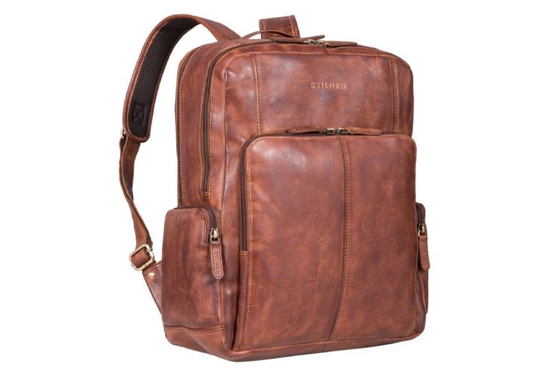 STILORD Notebookrucksack "Marlin" Eleganter Laptoprucksack Leder von STILORD