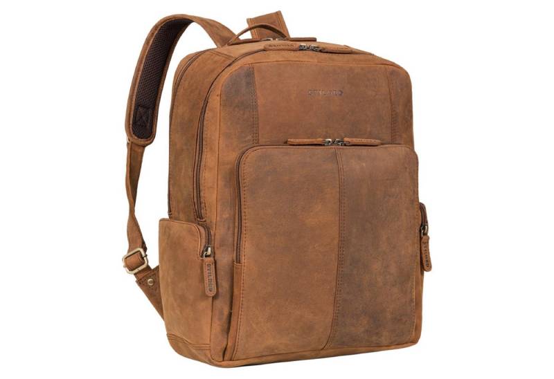 STILORD Notebookrucksack "Marlin" Eleganter Laptoprucksack Leder von STILORD