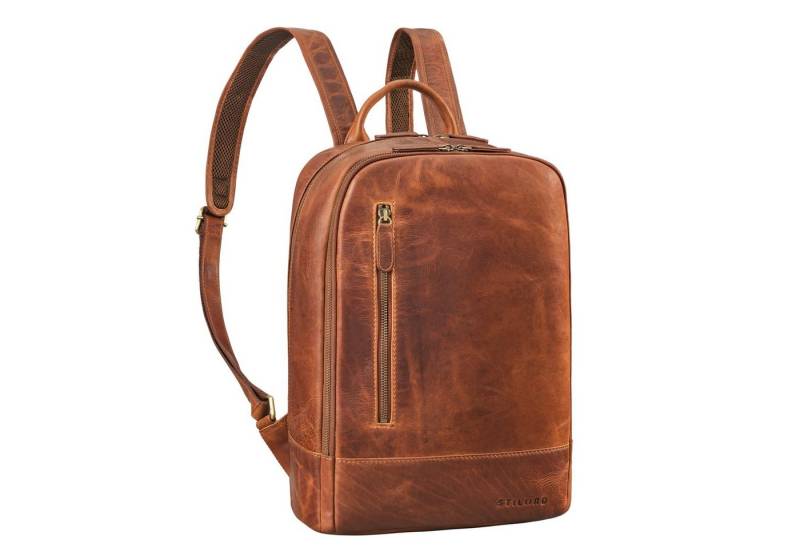 STILORD Notebookrucksack "Phillip" Leder Rucksack mit Laptopfach 15,6 Zoll von STILORD