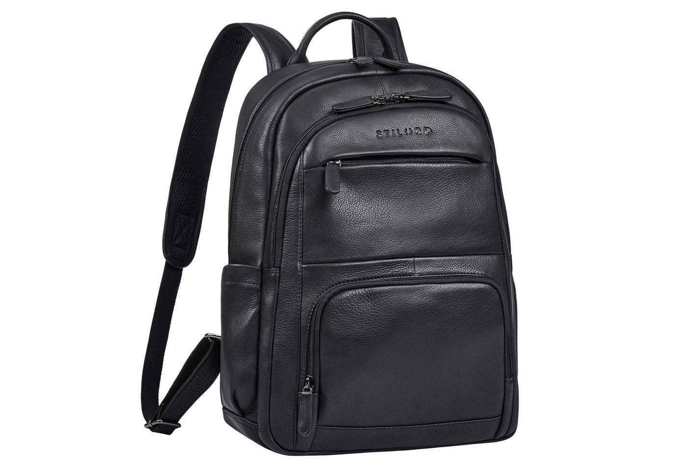 STILORD Notebookrucksack "Ramiro" Business Rucksack Herren Leder Laptoprucksack 15.6 - 16 Zoll von STILORD
